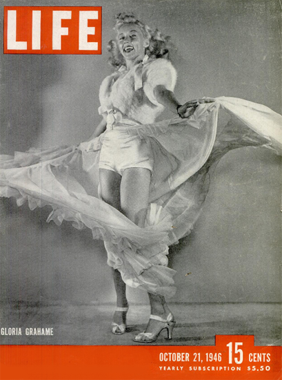 Gloria Grahame 21 Oct 1946 Copyright Life Magazine | Life Magazine BW Photo Covers 1936-1970