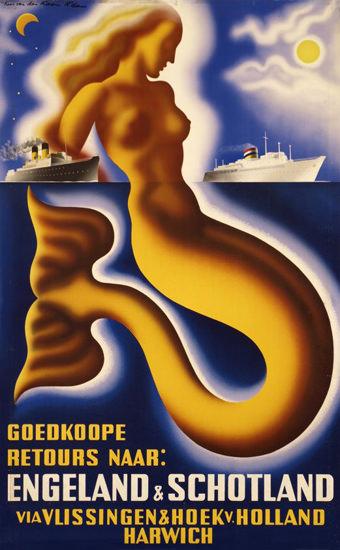 Goedkoope Engeland Schotland 1945 Mermaid | Sex Appeal Vintage Ads and Covers 1891-1970