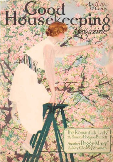 Good Housekeeping Cover Copyright 1915 Romantic Lady | Sex Appeal Vintage Ads and Covers 1891-1970