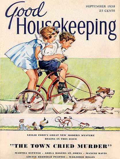 Good Housekeeping Cover Copyright 1938 | Vintage Ad and Cover Art 1891-1970