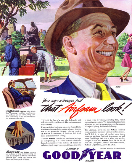 GoodYear You Can Always Tell That Look 1946 | Vintage Ad and Cover Art 1891-1970