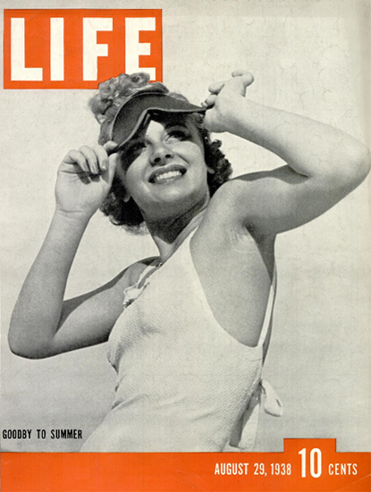 Goodby to Summer 29 Aug 1938 Copyright Life Magazine | Life Magazine BW Photo Covers 1936-1970