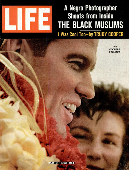 Gordon Cooper back from Space 31 May 1963 Copyright Life Magazine | Life Magazine Color Photo Covers 1937-1970