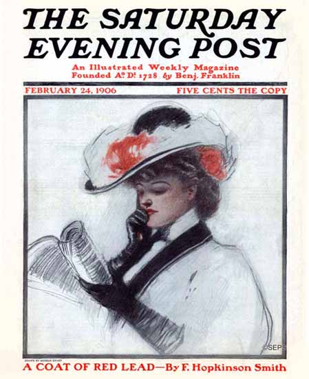 Gordon Grant Cover Artist Saturday Evening Post 1906_02_24 | The Saturday Evening Post Graphic Art Covers 1892-1930