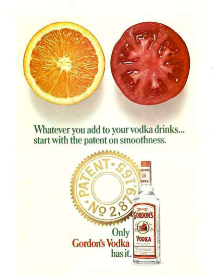 Gordons Vodka Whatever You Add 1967 | Vintage Ad and Cover Art 1891-1970