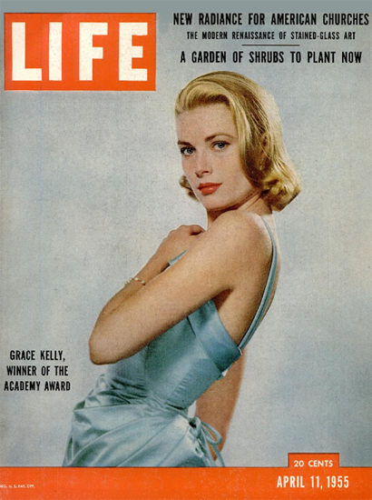 Grace Kelly Oscar Winner 11 Apr 1955 Copyright Life Magazine | Life Magazine Color Photo Covers 1937-1970