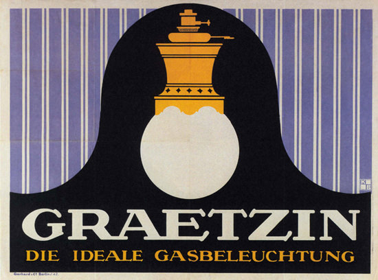 Graetzin Gasbeleuchtung Germany Gas Lighting | Vintage Ad and Cover Art 1891-1970