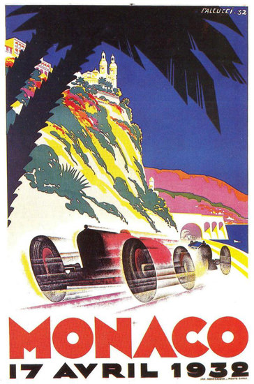 Grand Prix Automobile Monaco 1932 | Vintage Ad and Cover Art 1891-1970