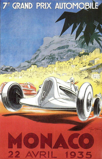 Grand Prix Automobile Monaco 1935 | Vintage Ad and Cover Art 1891-1970