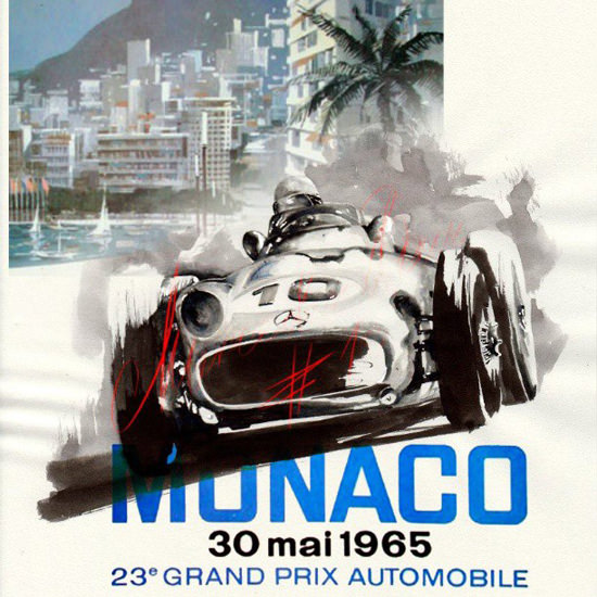 Grand Prix Automobile Monaco 1965 | Vintage Ad and Cover Art 1891-1970