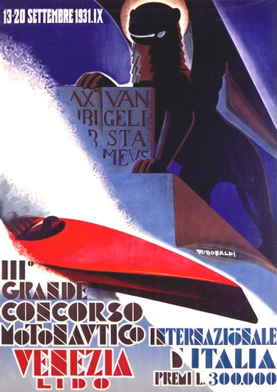 Grande Concorso Motonavtico Venezia 1931 | Vintage Ad and Cover Art 1891-1970