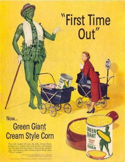 Green Giant Corn 1952 | Vintage Ad and Cover Art 1891-1970