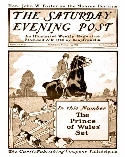 Guernsey Moore Artist Saturday Evening Post 1900_11_03 | The Saturday Evening Post Graphic Art Covers 1892-1930