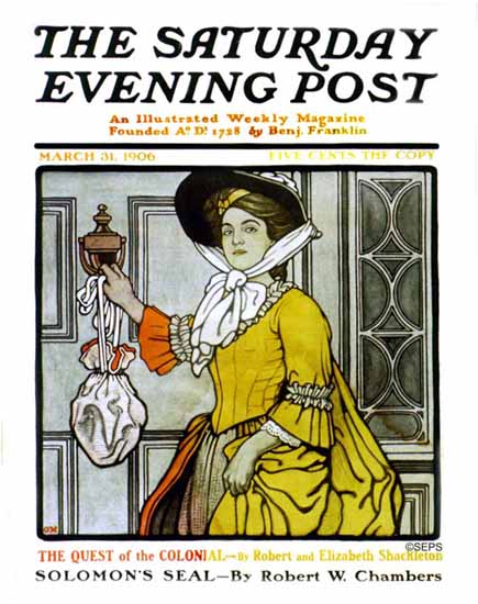 Guernsey Moore Artist Saturday Evening Post 1906_03_31 | The Saturday Evening Post Graphic Art Covers 1892-1930