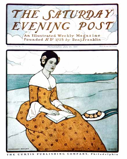 Guernsey Moore Cover Artist Saturday Evening Post 1901_07_20 | The Saturday Evening Post Graphic Art Covers 1892-1930