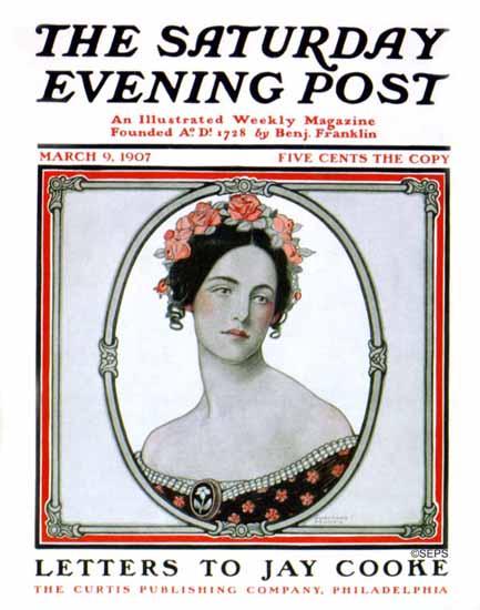 Guernsey Moore Cover Artist Saturday Evening Post 1907_03_09 | The Saturday Evening Post Graphic Art Covers 1892-1930