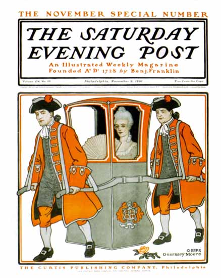 Guernsey Moore Saturday Evening Post 1901_11_09 | The Saturday Evening Post Graphic Art Covers 1892-1930