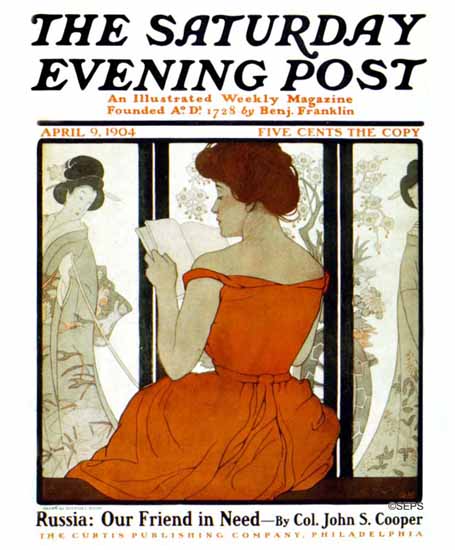 Guernsey Moore Saturday Evening Post 1904_04_09 | The Saturday Evening Post Graphic Art Covers 1892-1930