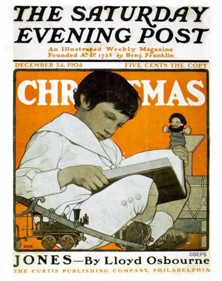 Guernsey Moore Saturday Evening Post Christmas 1904_12_24 | The Saturday Evening Post Graphic Art Covers 1892-1930