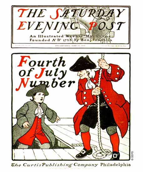 Guernsey Moore Saturday Evening Post Fourth of July 1900_06_30 | The Saturday Evening Post Graphic Art Covers 1892-1930