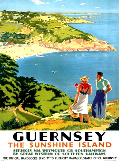 Guernsey The Sunshine Island 1939 | Vintage Travel Posters 1891-1970