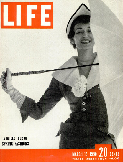 Guide Tour of Spring Fashions 13 Mar 1950 Copyright Life Magazine | Life Magazine BW Photo Covers 1936-1970