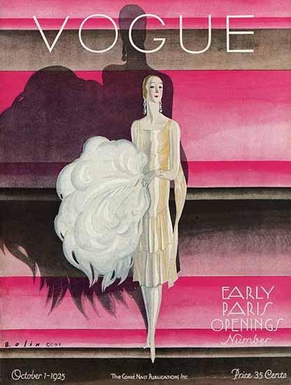 Guillermo Bolin Vogue Cover 1925-10-01 Copyright | Vogue Magazine Graphic Art Covers 1902-1958