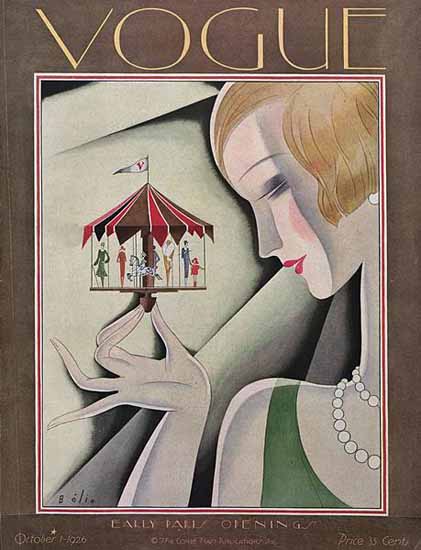 Guillermo Bolin Vogue Cover 1926-10-01 Copyright | Vogue Magazine Graphic Art Covers 1902-1958