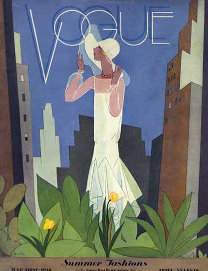 Guillermo Bolin Vogue Cover 1928-06-01 Copyright Sex Appeal | Sex Appeal Vintage Ads and Covers 1891-1970