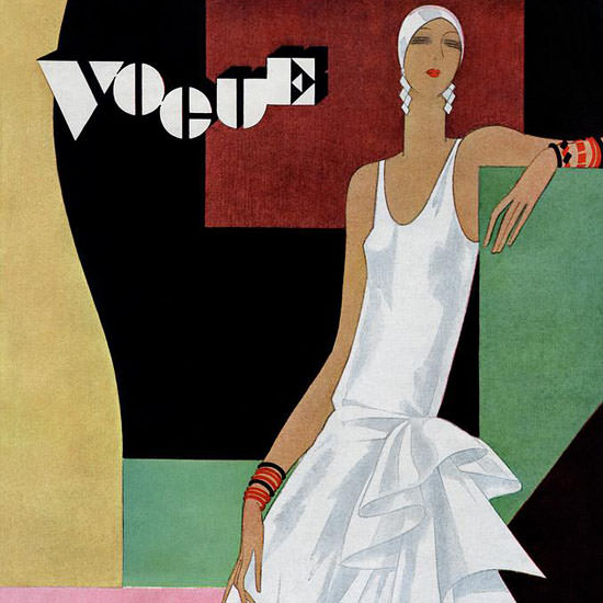 Guillermo Bolin Vogue Cover 1929-06-08 Copyright crop | Best of Vintage Cover Art 1900-1970