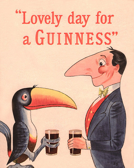 Guinnes Lovely Day For A Guinness 1954 | Vintage Ad and Cover Art 1891-1970