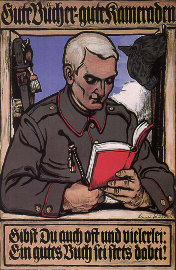 Gute Buecher Gute Kameraden Books Fellows | Vintage War Propaganda Posters 1891-1970