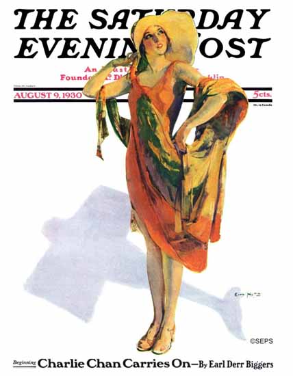 Guy Hoff Artist Saturday Evening Post 1930_08_09 | The Saturday Evening Post Graphic Art Covers 1892-1930