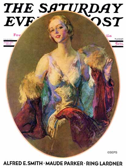 Guy Hoff Cover Artist Saturday Evening Post 1932_07_30 | The Saturday Evening Post Graphic Art Covers 1931-1969