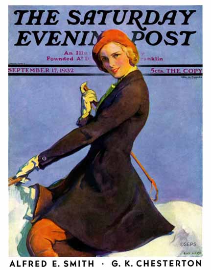 Guy Hoff Cover Artist Saturday Evening Post 1932_09_17 | The Saturday Evening Post Graphic Art Covers 1931-1969