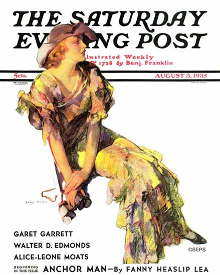 Guy Hoff Cover Artist Saturday Evening Post 1935_08_03 | The Saturday Evening Post Graphic Art Covers 1931-1969