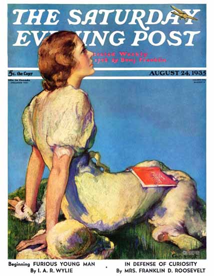 Guy Hoff Cover Artist Saturday Evening Post 1935_08_24 | The Saturday Evening Post Graphic Art Covers 1931-1969