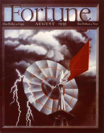 Hans Barschel Fortune Magazine August 1939 Copyright | Fortune Magazine Graphic Art Covers 1930-1959