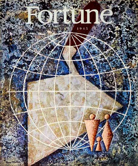 Hans Moller Fortune Magazine January 1945 Copyright | Fortune Magazine Graphic Art Covers 1930-1959