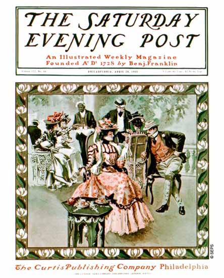 Harrison Fisher Artist Saturday Evening Post 1900_04_28 | The Saturday Evening Post Graphic Art Covers 1892-1930