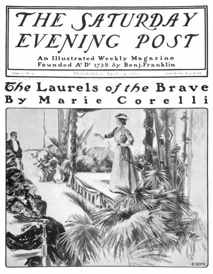 Harrison Fisher Cover Artist Saturday Evening Post 1900_04_14 | The Saturday Evening Post Graphic Art Covers 1892-1930