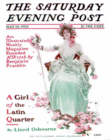 Harrison Fisher Cover Artist Saturday Evening Post 1902_05_10 | The Saturday Evening Post Graphic Art Covers 1892-1930