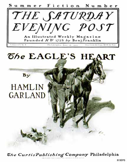 Harrison Fisher Saturday Evening Post The Eagles Heart 1900_06_16 | The Saturday Evening Post Graphic Art Covers 1892-1930