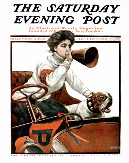 Harry B Lachman Saturday Evening Post Cover 1907_11_09 | The Saturday Evening Post Graphic Art Covers 1892-1930