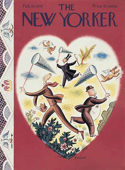 Harry Brown The New Yorker 1934_02_10 Copyright | The New Yorker Graphic Art Covers 1925-1945