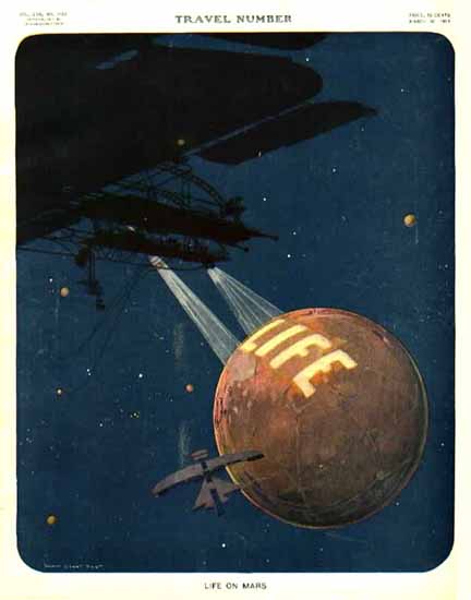 Harry Grant Dart Life on Mars 1911-03-30 Copyright | Life Magazine Graphic Art Covers 1891-1936