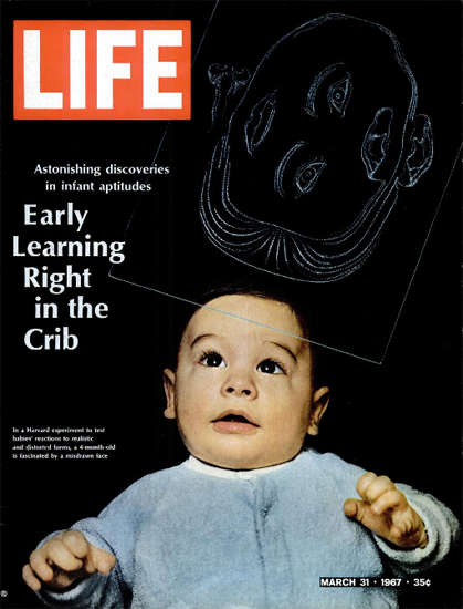 Harvard Experiment Early Learning 31 Mar 1967 Copyright Life Magazine | Life Magazine Color Photo Covers 1937-1970