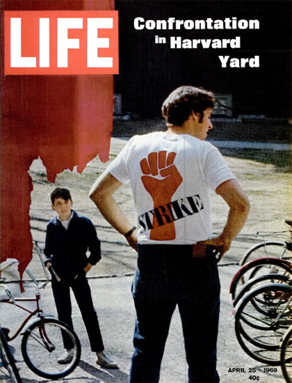 Harvard Strike Protest Confrontation 25 Apr 1969 Copyright Life Magazine | Life Magazine Color Photo Covers 1937-1970