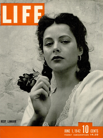 Hedy Lamarr 1 Jun 1942 Copyright Life Magazine | Life Magazine BW Photo Covers 1936-1970