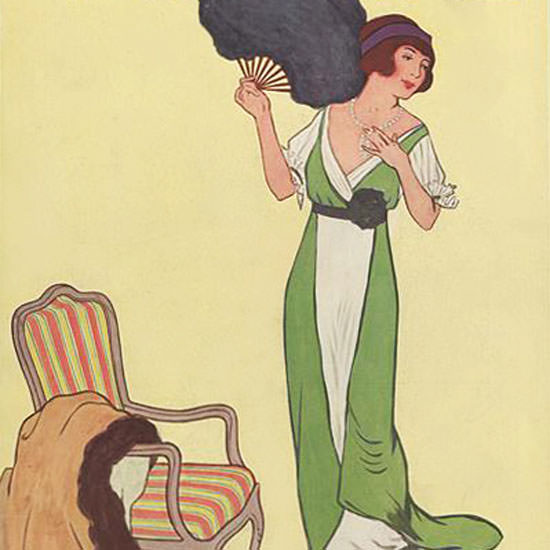 Helen Dryden Vogue Cover 1911-10-15 Copyright crop | Best of 1891-1919 Ad and Cover Art